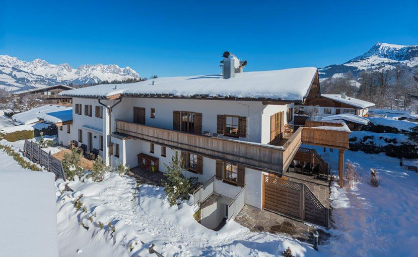 Landhaus Kitzhorn im Winter Ansicht 2